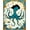 Turquoise Gold Ivory, Pattern 4, variant on ODIKA Octopus Koi Cartoon Pirate Tentacle Nautical Creature Bathroom for Dining Room, Under Table, Office, Non-Slip Chair-Friendly Floor