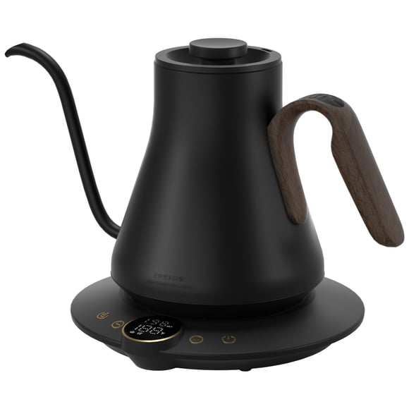 Hervidor eléctrico de cuello de cisne Intasting 1500 W 0,9 L negro