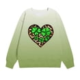 thumbnail image 4 of Bnwani Girls Crewneck Sweatshirt Crew Neck Long Sleeve Sweatshirt St. Patrick'S Day Hearts Graphic Printed Tops Pullover, 4 of 5