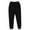 106# Black, variant on Mens Fleece Lined Sweatpants Warm Winter Athletic Jogger Pants with Pockets Drawstring Outdoor Trousers Dark Gray M