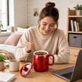 thumbnail image 6 of Multi-Function Portable Electric Stewing Cup, 27 oz 6-in-1 Mini Electric Cooker with 304 Stainless Steel Liner, 12h Keep Warm Timer Cup for Soup, Porridge, Rice, Tea, Oatmeal, Office Dorm Travel, 6 of 9