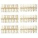 thumbnail image 1 of ColoMX 6pcs DIY Reloj Numerales Arabe y Romano Número de reloj Reloj Reparación de Suministro, 1 of 7
