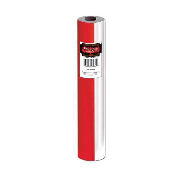 Beistle 54067 Red & White Stripes Table Roll