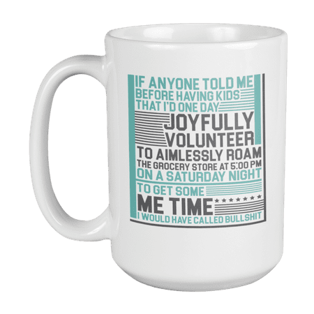 

Funny Roam the Grocery Coffee & Tea Mug Cup for Mom Dad or Parent (15oz)