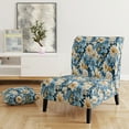 thumbnail image 2 of Designart "Sunny Farmstead Florals I" Yellow Floral Upholstered Accent Chair - Cottage Arm Chair For Living Room, 2 of 7