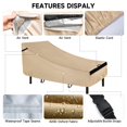 thumbnail image 3 of Cubre Chaise Lounge NEVERLAND 2 Piezas Impermeable 76x81x81 cm, 3 of 8