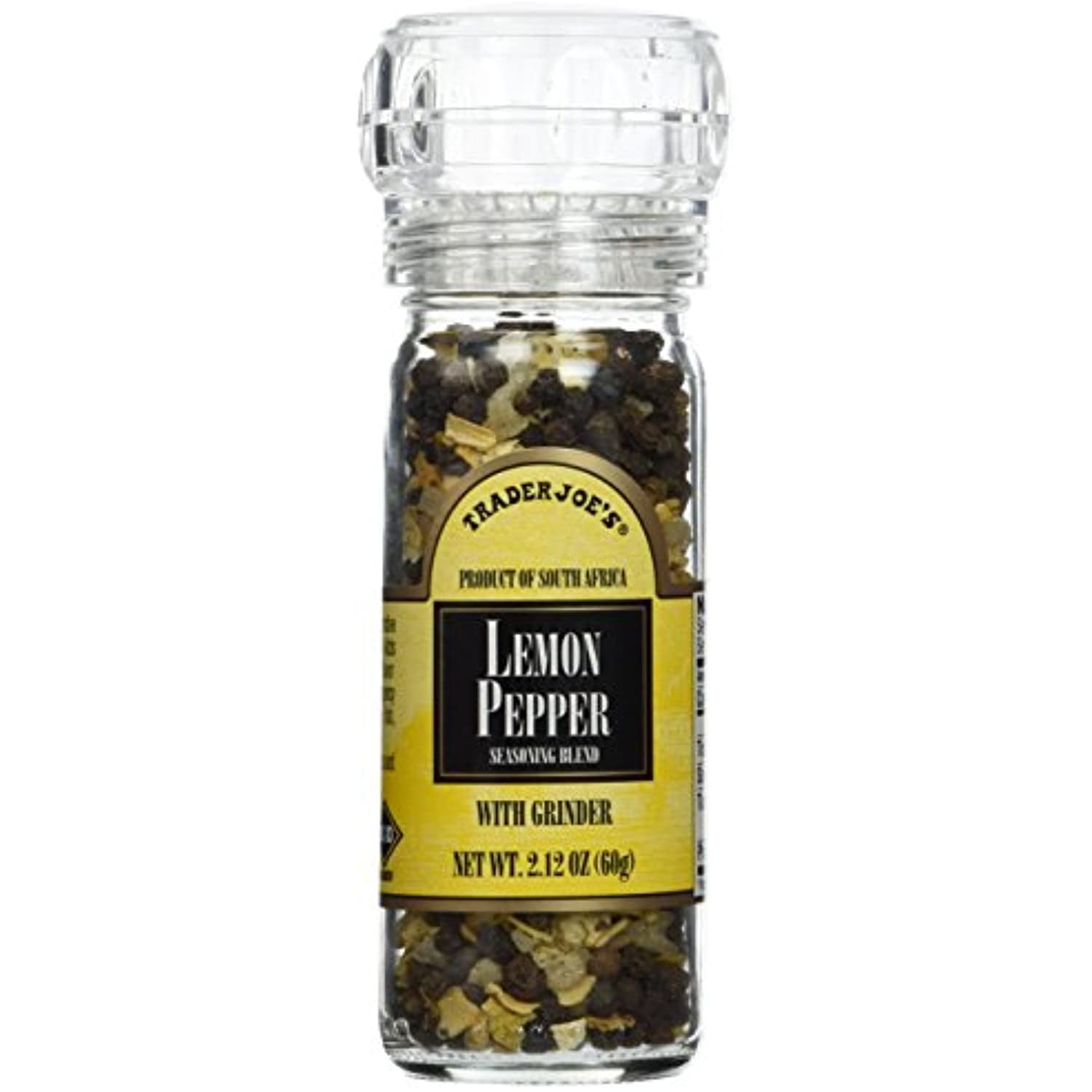 TJ Lemon Pepper Peppercorns With Grinder 2Pack
