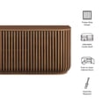 thumbnail image 2 of Fortitude 75" Curved Sideboard Storage Cabinet in Walnut, 2 of 10