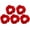 red, variant on TELOLY 5Pcs Scrunchies for Women Strong Stretch No Tension Hairbands for Women'S Hair Lightweight No Pressure Hair Ties No Damage style2