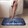 thumbnail image 4 of 1pc Two Deer in a Snowy Christmas Absorbent Non-Slip Bathroom Thickened Flannel Rug Decor,Soft,Quick Drying,Suitable For Indoor/outdoor Use,Bathrooms,Bedrooms,Kitchens,Terrace,Laundry Rooms,16"x24", 4 of 9