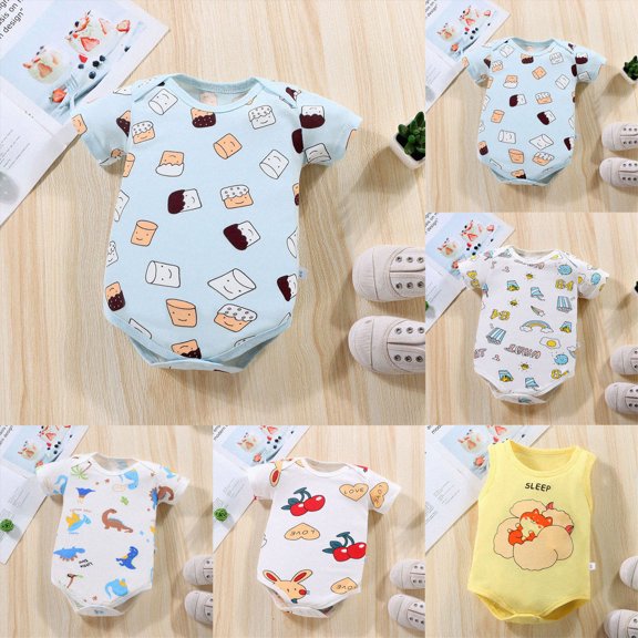 Baby Boys Girls Bubble Shirt Romper Outfit Short Sleeve Summer Bodysuit Top Newborn Oversized Crewneck Jumpsuit 6-12 Months 12-24 Months 2t 3t 4t 5t 6t 7t 8t 9t Children 3-6 Months