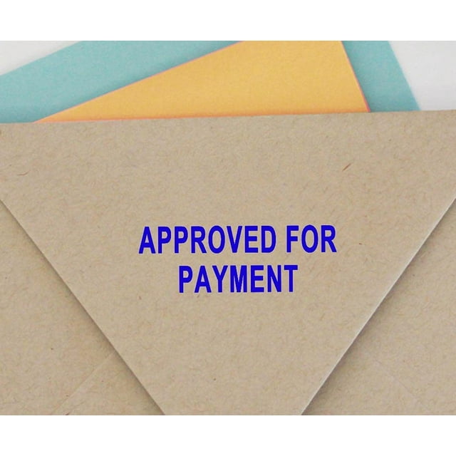 APPROVED FOR PAYMENT Self Inking Rubber Stamp Custom Colop Office Stationary P20 Mini Stamper