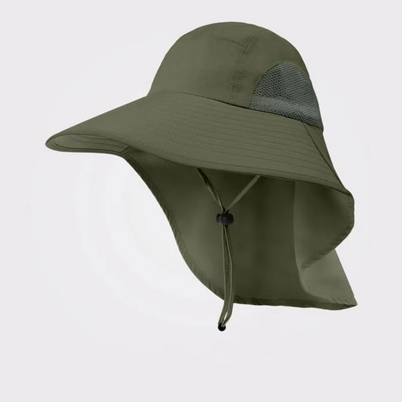 Breathable Outdoor Sun Hat For Men With 50+ UPF Cap Wide Brim Fishing Hat With Neck Beach Women Tennis Baseball Cap Local Beach Visor Bent Visor Pineapple And Star Hats for Women Mens Hat Outdoor
