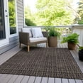 thumbnail image 6 of Addison Rugs Chantille Indoor/Outdoor Transitional Squares Chocolate Washable Rectangle Rug, 9' x 12', 6 of 6