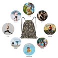 thumbnail image 6 of Sikiie Camouflage maple Drawstring Backpack Drawstring Bags, Draw String Back Bag for Sports, Gym, Travel, Swimming, Beach-Small, 6 of 6