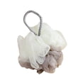 thumbnail image 1 of Bath Pouf, Staron 2026 Large Exfoliating Bath Sponge, Dual-Color Rope Foaming Net Body Scrubber Soft Washable Quick-Dry, Gray, 1 of 3