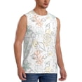 thumbnail image 2 of Uemuo Sea Animals Pattern Men's Sleeveless T-Shirt,Muscle Athletic Tank Top, Moisture-wicking Quick-dry Breathable Classic Tee Top for Gym Run Outdoor Sports-Small, 2 of 8