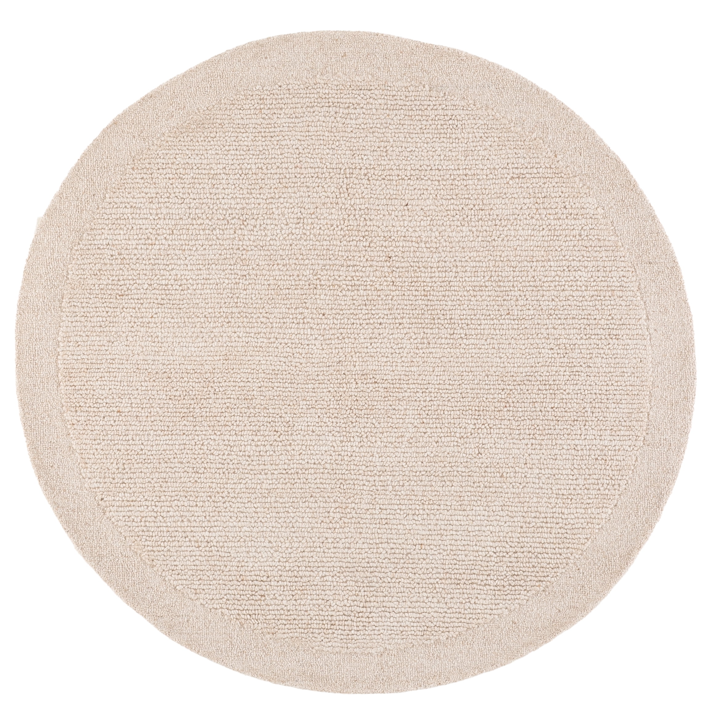 Safavieh Novelty Catherin Solid Color Area Rug, Beige, 5' x 5' Round