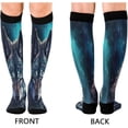 thumbnail image 2 of Coolnut Fierce Wolf Compression Socks Women Men Knee High Stockings for Sports, Running, Travel 1Pair Gift, 2 of 7