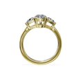 thumbnail image 2 of 1.00 Carat Brilliant Pear Cut Real Diamond Elegant Three Stone Wedding Ring for Women Solid 14K Yellow Gold Size 10, 2 of 8