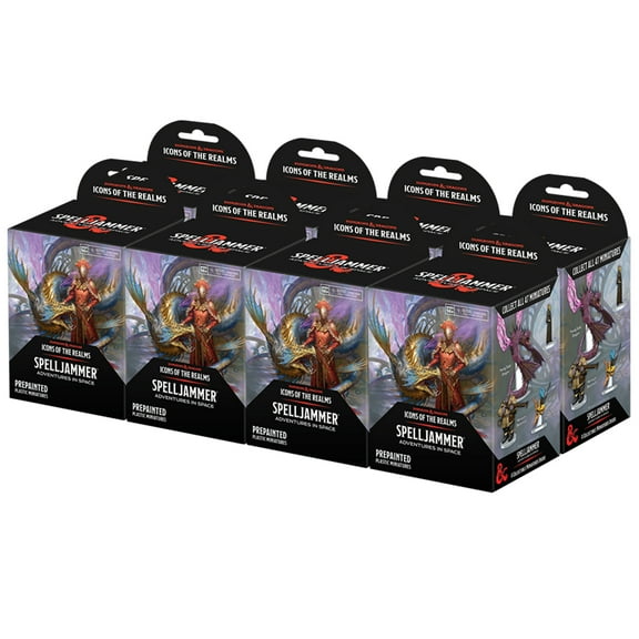D&D Icons of the Realms: Spelljammer Adventures in Space - 8ct. Booster Brick (Set 24) - Miniatures, Randomly Assorted, Dungeons & Dragons