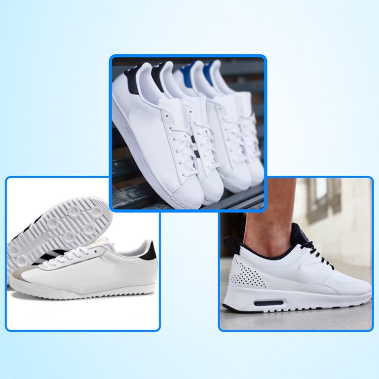 White Shoes Sneakers Whitener Cleaner Detergent Brush Head Dirt Stains  Remover