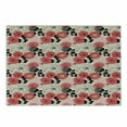 thumbnail image 1 of Floral Cutting Board, Modern Abstract Big Circled Abstract Flowers Blossoms and Leaves Art Print, Decorative Tempered Glass Cutting and Serving Board, Small Size, Pink and Black, by Ambesonne, 1 of 1