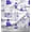 Purplish Blue, variant on Soimoi Black Cotton Voile Fabric Men & Scientific Lab Equipments Education Theme Decor Fabric Printed Yard 42 Inch Wide