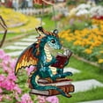 thumbnail image 6 of Gmogad Woodland Dragon Book Acrylic Ornament, 4 Inch Librarian Gift Suncatcher Decor, Home Shelf Desk Christmas Tree Bookish Accent, 6 of 9