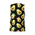 thumbnail image 3 of Easygdp Flowers Avocado Men's Mesh Basketball Jersey Quick Drying Sleeveless Shirts Fitted Muscle Tank Tops Sport Round Neck T-Shirt - Medium, 3 of 9