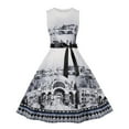 thumbnail image 1 of ICHUANYI Clearance Women's Summer Dresses For Women Beach Floral Print Sleeveless Tank Dress(White, XL) ICHUANYI WER2023081106278, 1 of 8