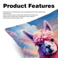 thumbnail image 2 of Alpaca Luxurious Velvet Decorative Throw Pillow Covers - Set of 2, Unique Patterns, 16x16, 18x18, 20x20 Inches for Home Decor & Gifts, 2 of 6
