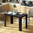 thumbnail image 2 of HOMCOM 47" Modern Dining Table for 4-6 People with Wood Effect, Black, 2 of 10