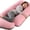 Pink/Gray, variant on TOPCHANCES Pregnancy Pillow, J Shaped Full Body Soft Maternity Pillow with Removable Velvet Cover, 27*57inch, Dark Gray
