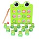 thumbnail image 1 of Kids Wooden Frog Fishing Fine Motor Skill Toy Birthday Gifts Christmas Early Learning Game Board ,Eyes Hands Cooperation Toy, 1 of 9