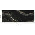 thumbnail image 7 of Black Gold Marble Pattern Kitchen Rug Mat,Kitchen Runner Rugs Non Skid Washable,Decorative Kitchen Floor Mats for Kitchen,Sink,Laundry,17"x47.2", 7 of 7