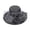 Black, variant on LQCrafK Women Hat Organza Flower Wide Brim Fascinator Hats for Wedding Tea Party
