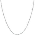 thumbnail image 2 of Collar de cadena de plata de ley 925 con cierre de garra de langosta, collar de cadena de plata de ley para mujer, 2 of 3