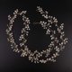 thumbnail image 5 of Nupcial Oro rosa y oro Plata Perlas extra largas y cuentas de cristal Enredadera para el cabello nupcial Pieza de cabeza de boda Accesorios para el cabello nupcial Diadema Joyería para el cabello, 5 of 5