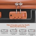 thumbnail image 5 of SANOPY 3 Piece Hardshell Luggage Set, 20"+24"+28" ABS+PC Lightweight Suitcases, Silent 360° Wheels, TSA Lock, Black, 5 of 9