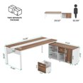 thumbnail image 6 of Tribesigns L-Shaped Computer Desk with Drawer Cabinet, 70.86 in. Executive Office Desk with 47 in. Lateral File Cabinet Combo, Business Furniture Workstation for Home Office, 6 of 6