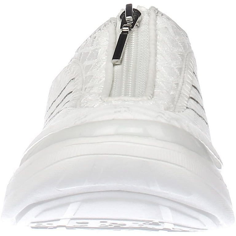 Womens naturalizer Bzees Fancy Front Zip Comfort Sneakers White