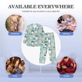 thumbnail image 7 of KLL Colorful Dog Sleepwear Mens Flannel Pajamas,Long Cotton Pj Set, 7 of 7