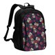 thumbnail image 1 of Balery Roses Skulls Mochila con carga USB para hombre y mujer - Mochila impermeable y antirrobo para laptop con puerto USB para viajes, trabajo, 1 of 7