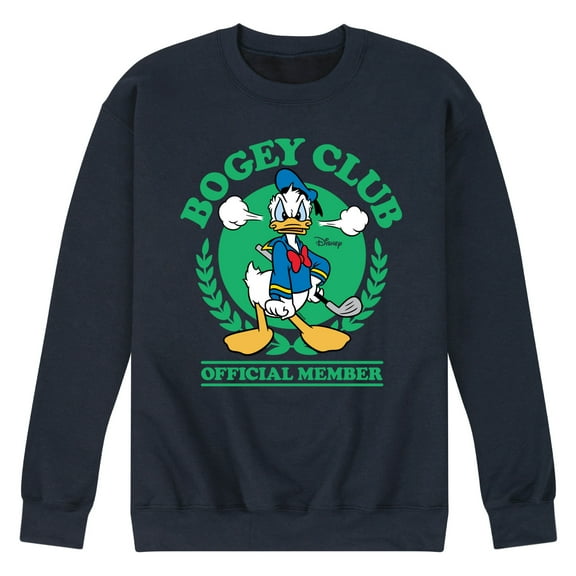 Disney - Donald Duck Bogey Club - Men's Crew Neck Fleece Pullover