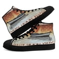 thumbnail image 4 of At The Lake Every Hour Is Happy Hour High Top Canvas Shoes Sneakers Black Size 11, 4 of 7