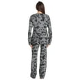 thumbnail image 3 of Just Love Womens Pajama Set  Elegant, Relaxing Sleepwear (Tie Dye Grey Black Long Sleeve, 2X), 3 of 3