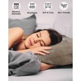 thumbnail image 4 of Brown Pillow Covers King Size 2 Pack, Modern Abstract Art Oil Painting Ombre Soft Bed Throw Pillowcases Breathable Cooling Long Lumbar Body Pillow Sham Cover for Bed Sofa 20''x36'', 4 of 7