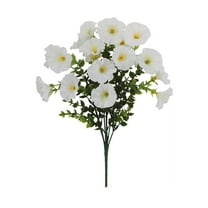 YaoliuBa Artificial Hibiscus Flower Bouquet Lifelike Faux Floral Arrangement for Home Office Wedding Party Decoration Indoor Outdoor Use
