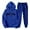 Blue, variant on Letter Print Hoodie And Sweatpants Set For Couples Unisex New York Theme Casual Wear Comfortable & Stylish Tracksuit With